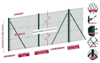 Types of playground Fencing Design - Dubai